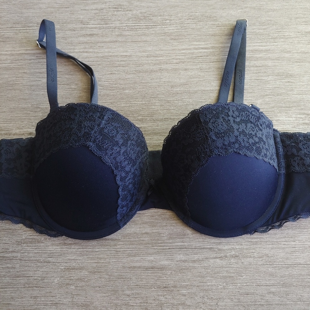 Aerie navy blue push up convertible bra 36C